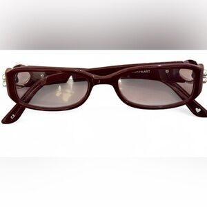 Brighton Burgundy Balboa Heart Readers Glasses Strength 2.5